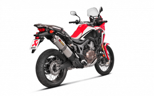Akrapovic Slip-on Line Titanium met E-keur Honda CRF 1000 Africa Twin 2016 > 2017